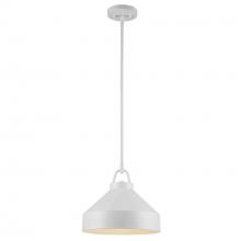 Trans Globe PND-2242 WH - 1LT PENDANT-12" BUCKET-WH